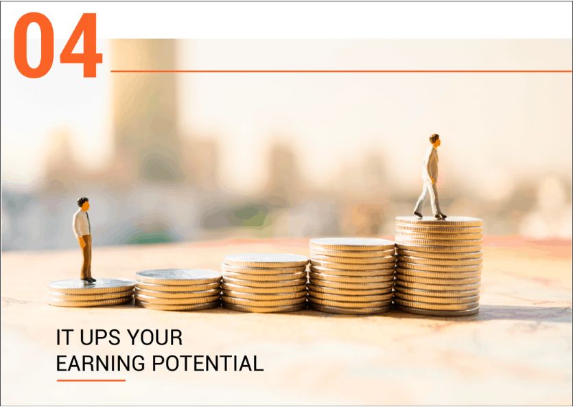 It Ups Your Earning Potential It Ups Your Earning Potential